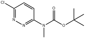 Carbamic acid, N-(6-chloro-3-pyridazinyl)-N-methyl-, 1,1-dimethylethyl ester Struktur