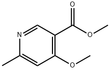 3-Pyridinecarboxylic acid, 4-methoxy-6-methyl-, methyl ester Struktur