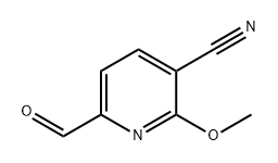 3-Pyridinecarbonitrile, 6-formyl-2-methoxy- Struktur