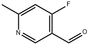 3-Pyridinecarboxaldehyde, 4-fluoro-6-methyl- Struktur