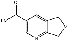 5,7-Dihydrofuro[3,4-b]pyridine-3-carboxylic acid Struktur