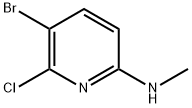 2-Pyridinamine, 5-bromo-6-chloro-N-methyl- Struktur