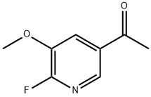 Ethanone, 1-(6-fluoro-5-methoxy-3-pyridinyl)- Struktur