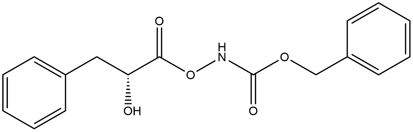 Benzenepropanoic acid, α-hydroxy-, [(phenylmethoxy)carbonyl]azanyl ester, (αR)-