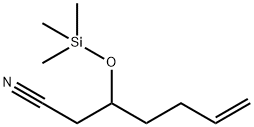 3-(Trimethylsilyloxy)-6-heptenenitrile Struktur