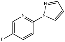 5-Fluoro-2-(1-pyrazolyl)pyridine Struktur