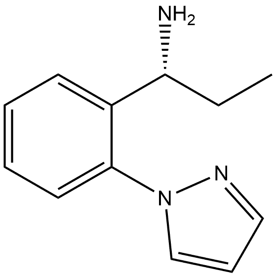 (R)-1-(2-(1H-pyrazol-1-yl)phenyl)propan-1-amine Struktur