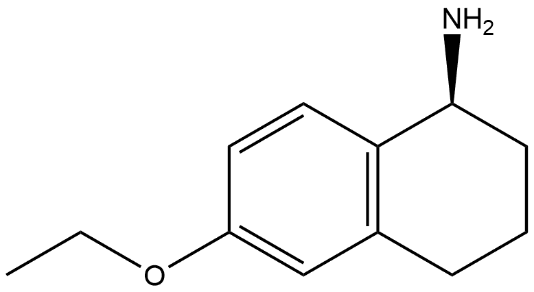 (S)-6-ethoxy-1,2,3,4-tetrahydronaphthalen-1-amine Struktur