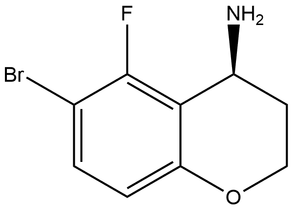 (S)-6-bromo-5-fluorochroman-4-amine Struktur