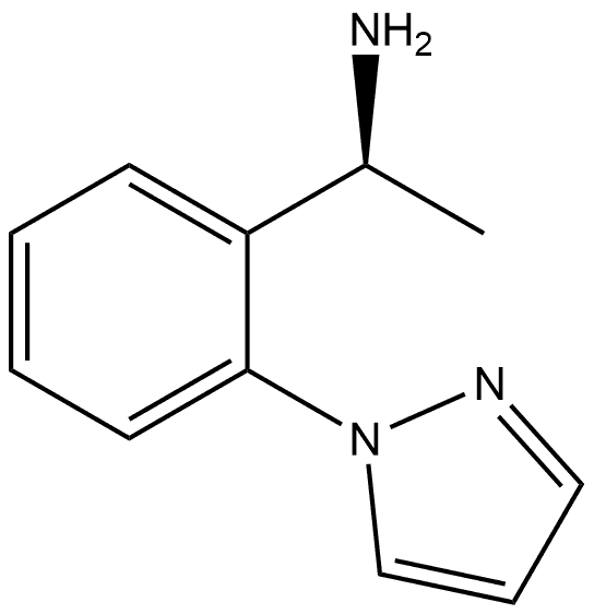 (S)-1-(2-(1H-pyrazol-1-yl)phenyl)ethan-1-amine Struktur