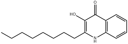 4(1H)-Quinolinone, 3-hydroxy-2-octyl- Struktur