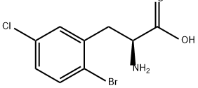 2-Bromo-5-chloro-DL-phenylalanine Struktur