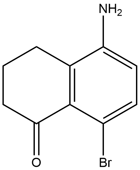 5-Amino-8-bromo-3,4-dihydro-1(2H)-naphthalenone Struktur