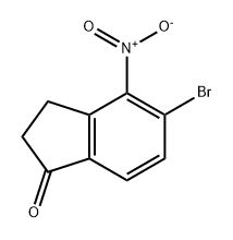 1H-Inden-1-one, 5-bromo-2,3-dihydro-4-nitro- Struktur