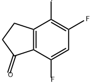 1H-Inden-1-one, 4,5,7-trifluoro-2,3-dihydro- Struktur