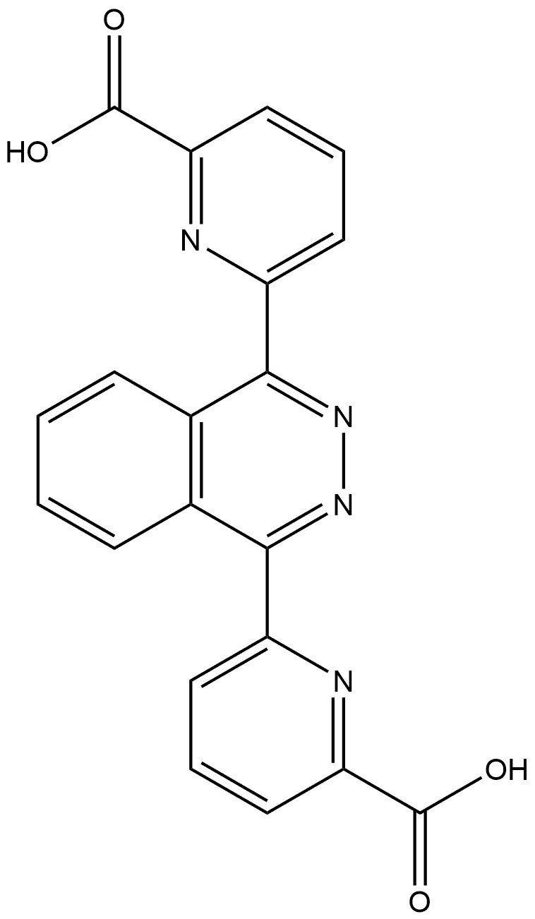 6,6'-(Phthalazine-1,4-diyl)dipicolinic acid Struktur