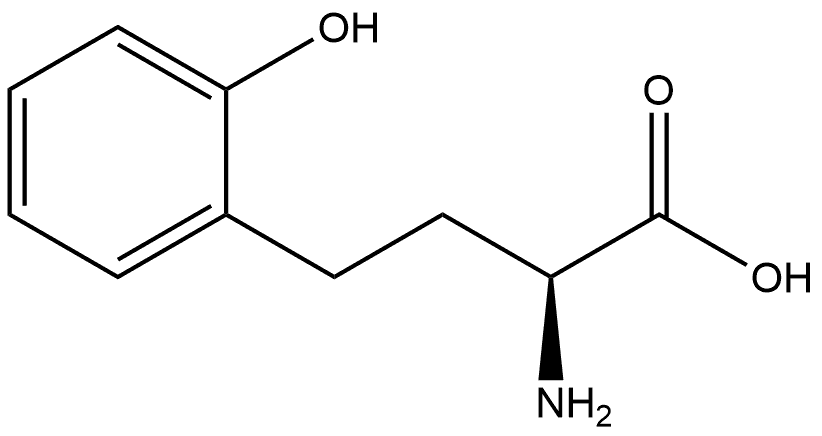 Benzenebutanoic acid, α-amino-2-hydroxy-, (αS)- Struktur