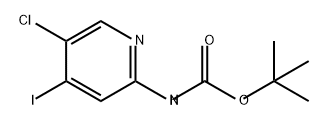 Carbamic acid, N-(5-chloro-4-iodo-2-pyridinyl)-, 1,1-dimethylethyl ester Struktur