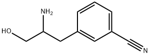 Benzonitrile, 3-(2-amino-3-hydroxypropyl)- Struktur