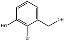 Benzenemethanol, 2-bromo-3-hydroxy- Struktur