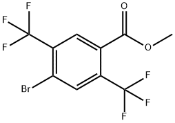 Methyl 4-bromo-2,5-bis(trifluoromethyl)benzoate Struktur