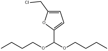 Furan, 2-(chloromethyl)-5-(dibutoxymethyl)- Struktur