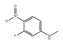 Benzenamine, 3-fluoro-N-methyl-4-nitro- Struktur