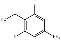 Benzenemethanol, 4-amino-2,6-difluoro- Struktur