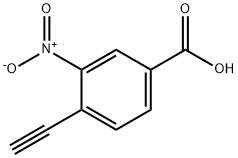 Benzoic acid, 4-ethynyl-3-nitro- Struktur