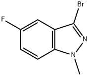 1H-Indazole, 3-bromo-5-fluoro-1-methyl- Struktur