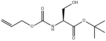 N-α-Allyloxycarbonyl-L-serine t-butyl ester Struktur