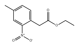 Benzeneacetic acid, 4-methyl-2-nitro-, ethyl ester Struktur