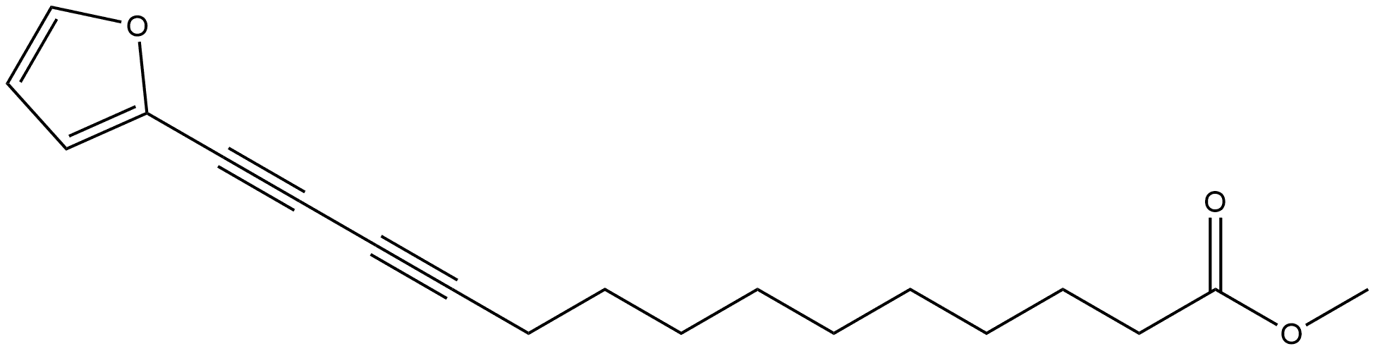 Methyl-14-(2-furyl) tetradeca-11,13- diynoate Struktur