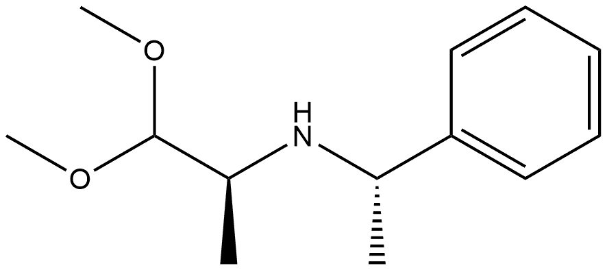 Benzenemethanamine, N-(2,2-dimethoxy-1-methylethyl)-α-methyl-, [S-(R*,R*)]- (9CI) Struktur