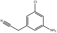 Benzeneacetonitrile, 3-amino-5-chloro- Struktur