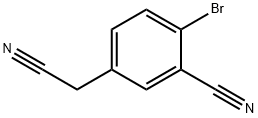 4-Bromo-3-cyanophenylacetonitrile Struktur