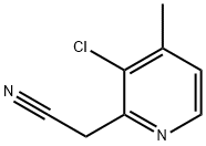 2-Pyridineacetonitrile, 3-chloro-4-methyl- Struktur