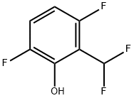 Phenol, 2-(difluoromethyl)-3,6-difluoro- Struktur