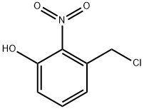 Phenol, 3-(chloromethyl)-2-nitro- Struktur