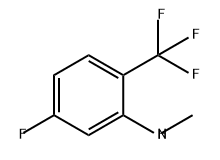 Benzenamine, 5-fluoro-N-methyl-2-(trifluoromethyl)- Struktur