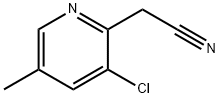 2-Pyridineacetonitrile, 3-chloro-5-methyl- Struktur