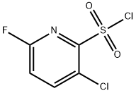 2-Pyridinesulfonyl chloride, 3-chloro-6-fluoro- Struktur