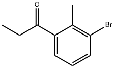 1-Propanone, 1-(3-bromo-2-methylphenyl)- Struktur