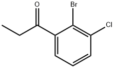 1-Propanone, 1-(2-bromo-3-chlorophenyl)- Struktur