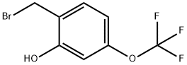 2-(Bromomethyl)-5-(trifluoromethoxy)phenol Struktur