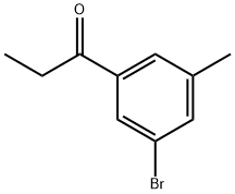 1-(3-bromo-5-methylphenyl)propan-1-one Struktur