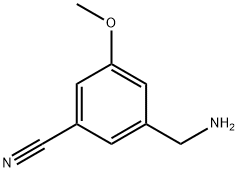 Benzonitrile, 3-(aminomethyl)-5-methoxy- Struktur