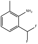 Benzenamine, 2-(difluoromethyl)-6-methyl- Struktur