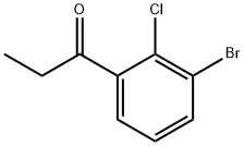 1-(3-bromo-2-chlorophenyl)propan-1-one Struktur