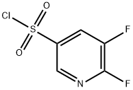 5,6-difluoropyridine-3-sulfonyl chloride Struktur